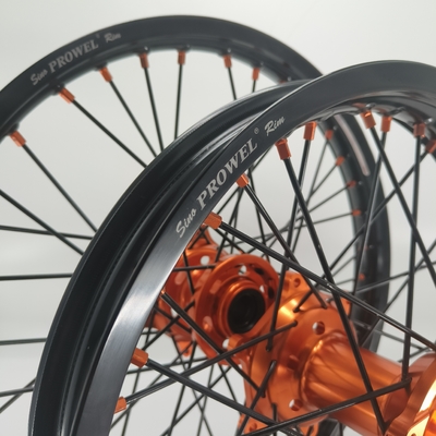 Заменить/ремонтировать анодирующие черные 21/18 колеса эндару для KTM EXC 125-530CC 2003-2023