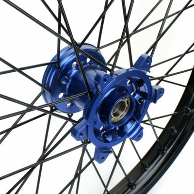 2006-2009 Yamaha YZ250F YZ450F Синие концентраторы Передняя 21 &quot;Задняя 19&quot; Полный набор колес Ремни